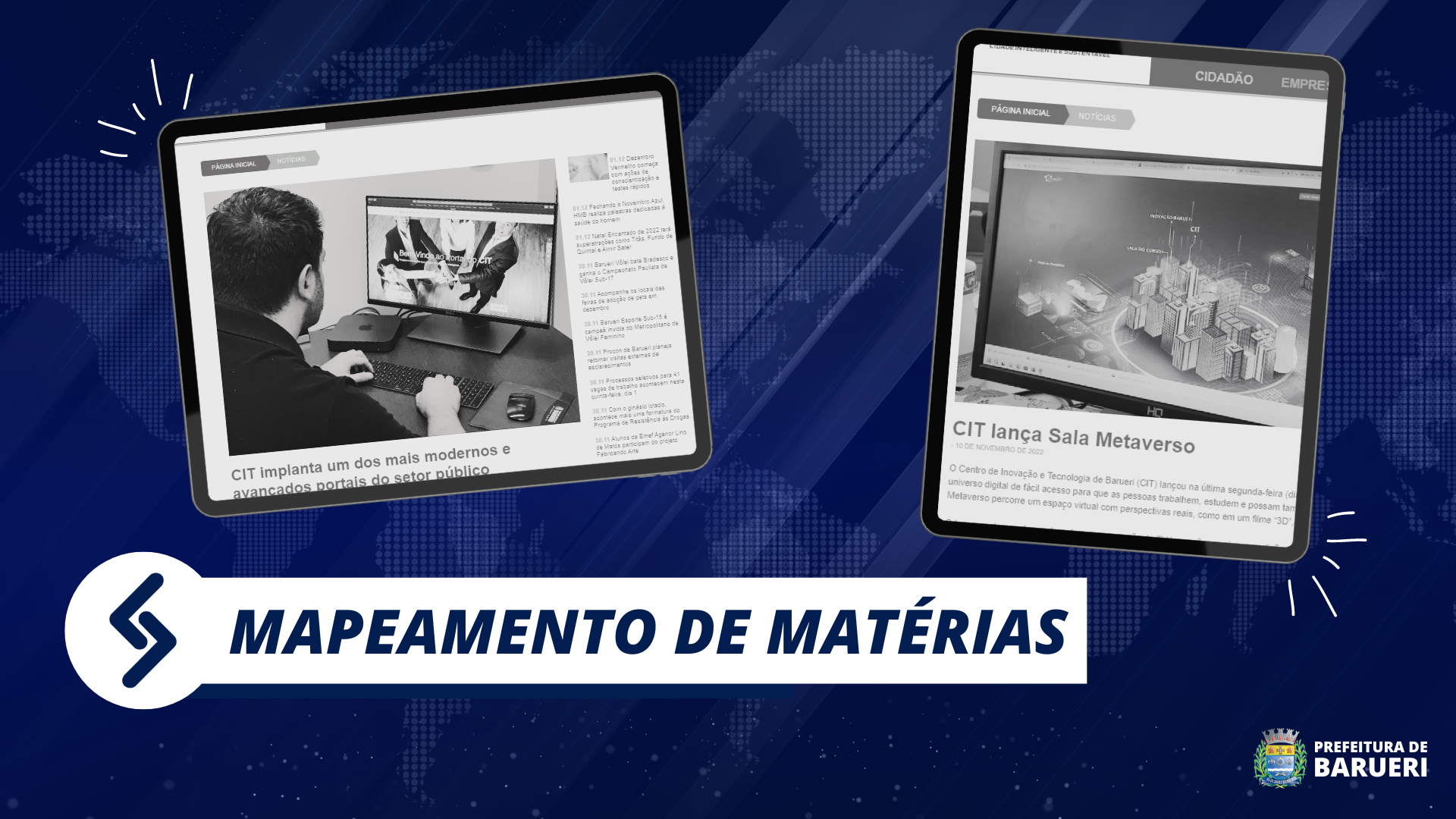 Mapeamento de Matérias